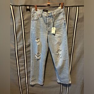 New Levi's Premium Ribcage Straight Ankle High Rise Jeans Womens Size 26x27